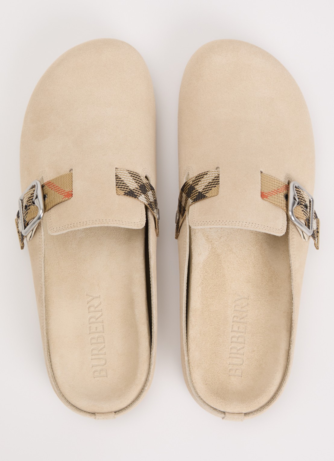 Burberry Urchin muiltje van suède met gespdetail - detail 3 beige