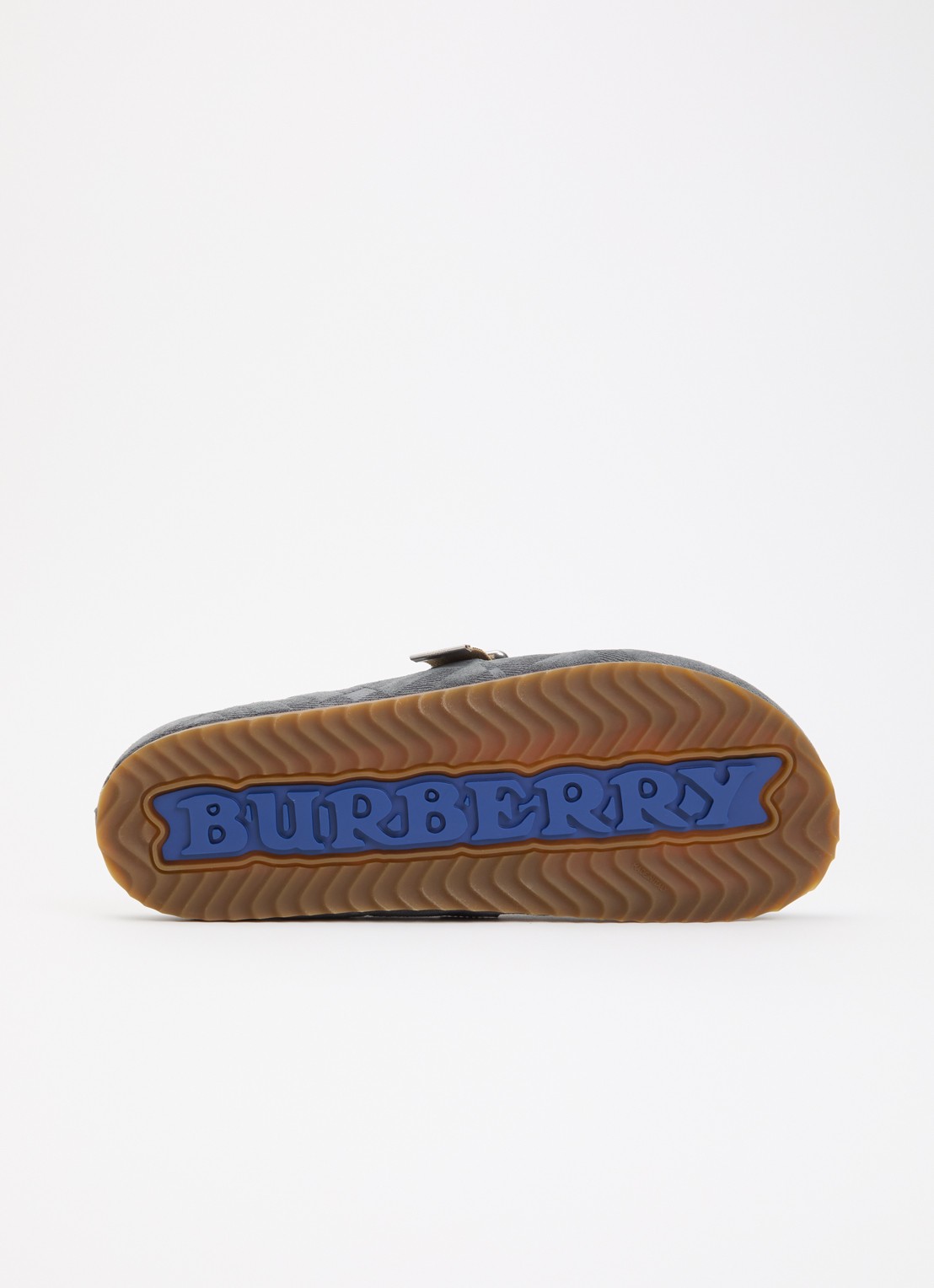 Burberry Urchin muiltje van suède met gespdetail - detail 6 grijs