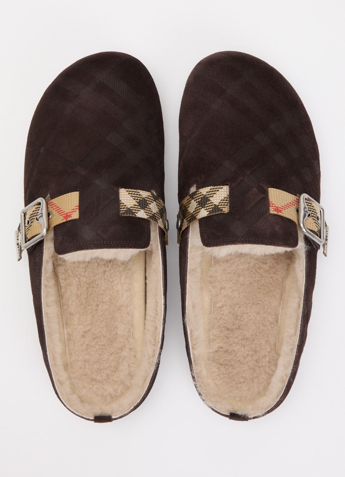 Burberry Urchin muiltje van suède - detail 3 bruin
