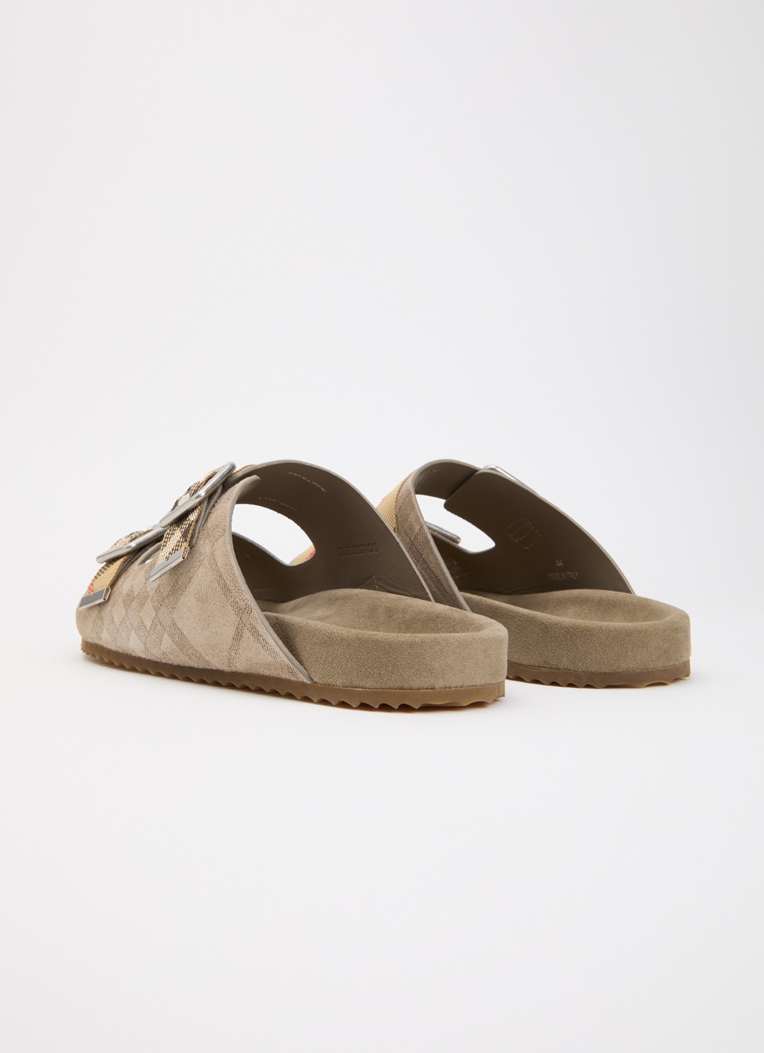 Burberry Urchin sandaal met ruitdessin - achterkant 6 beige