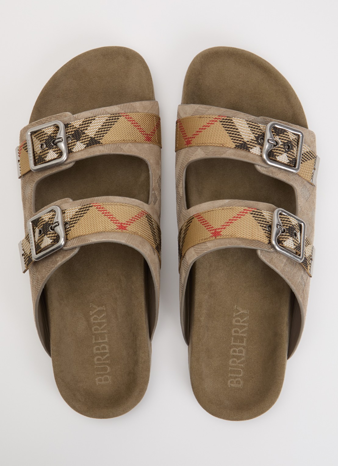 Burberry Urchin sandaal met ruitdessin - detail 2 beige