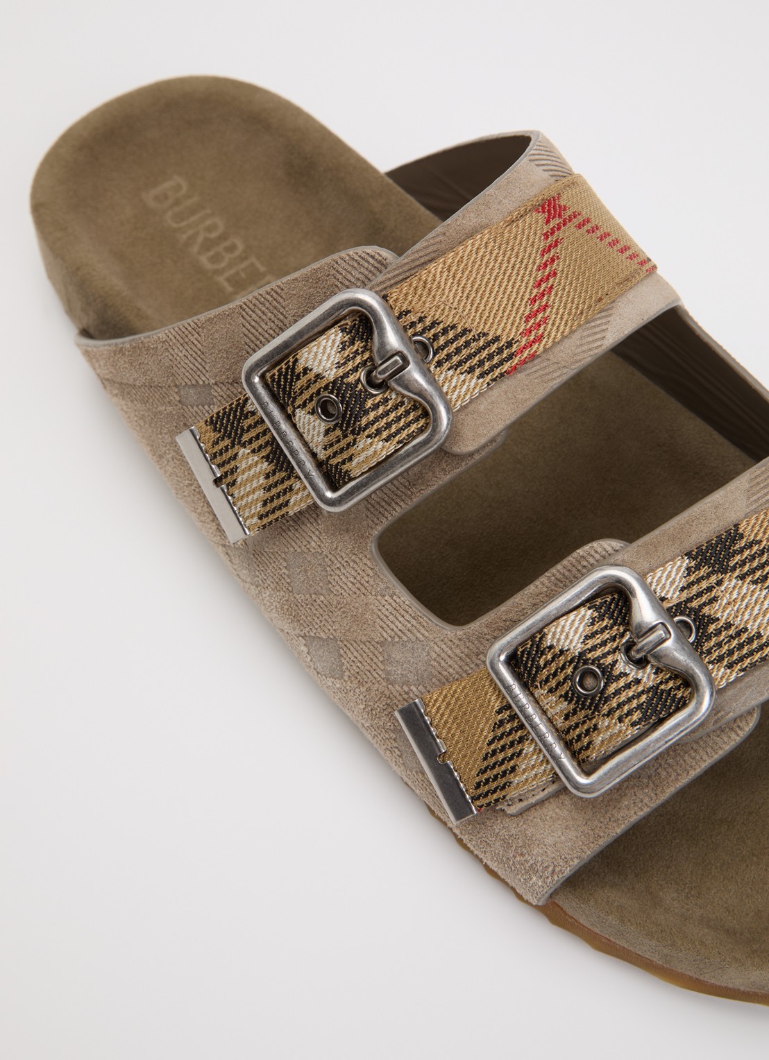 Burberry Urchin sandaal met ruitdessin - detail 4 beige