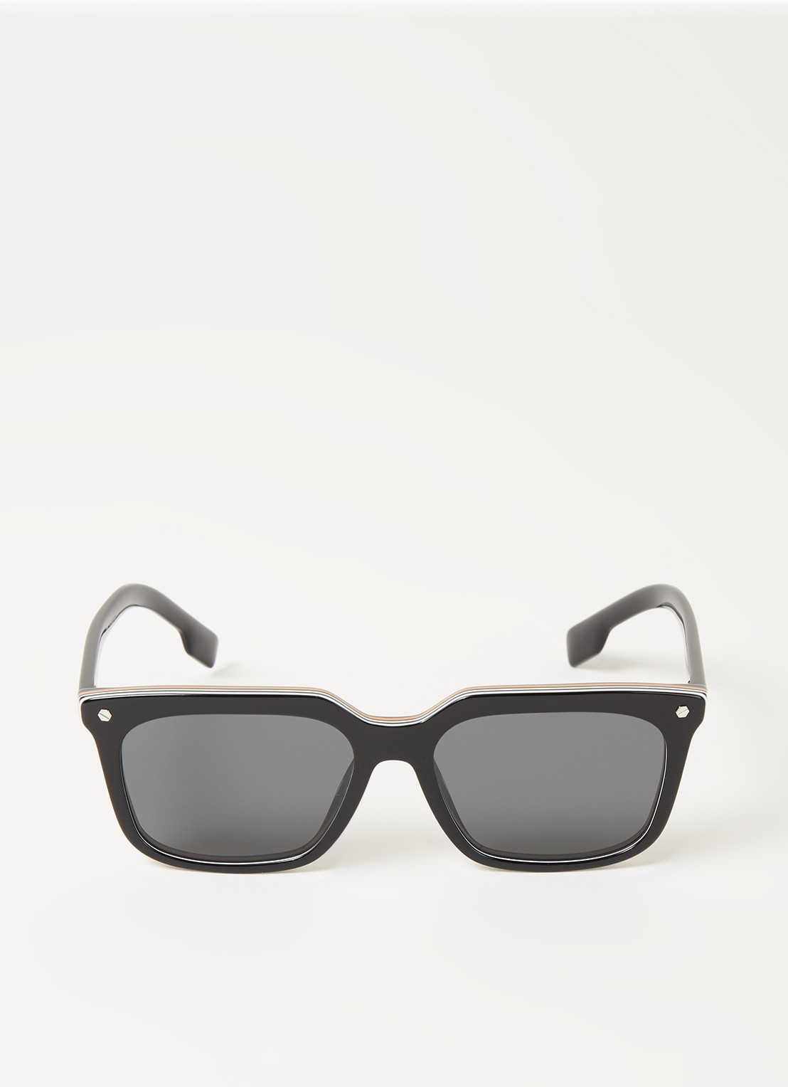 Burberry Wayfarer zonnebril BE4337 - voorkant 4 zwart