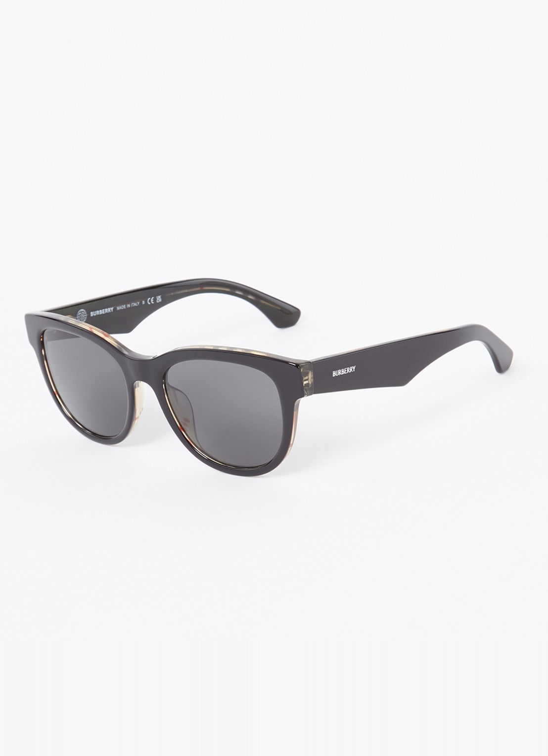 Burberry Wayfarer zonnebril BE4432U - voorkant zwart