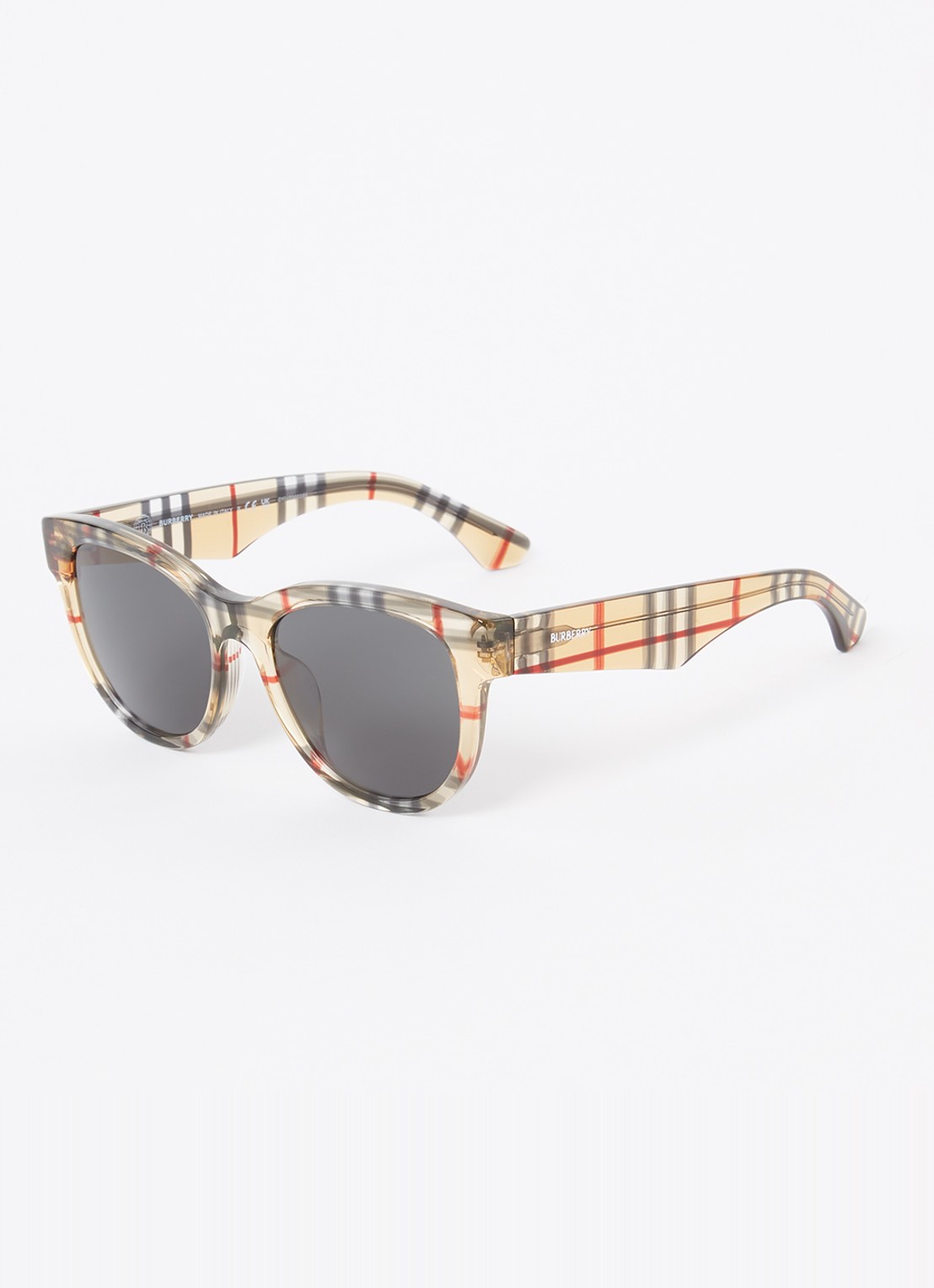 Burberry Wayfarer zonnebril BE4432U - voorkant lichtbruin