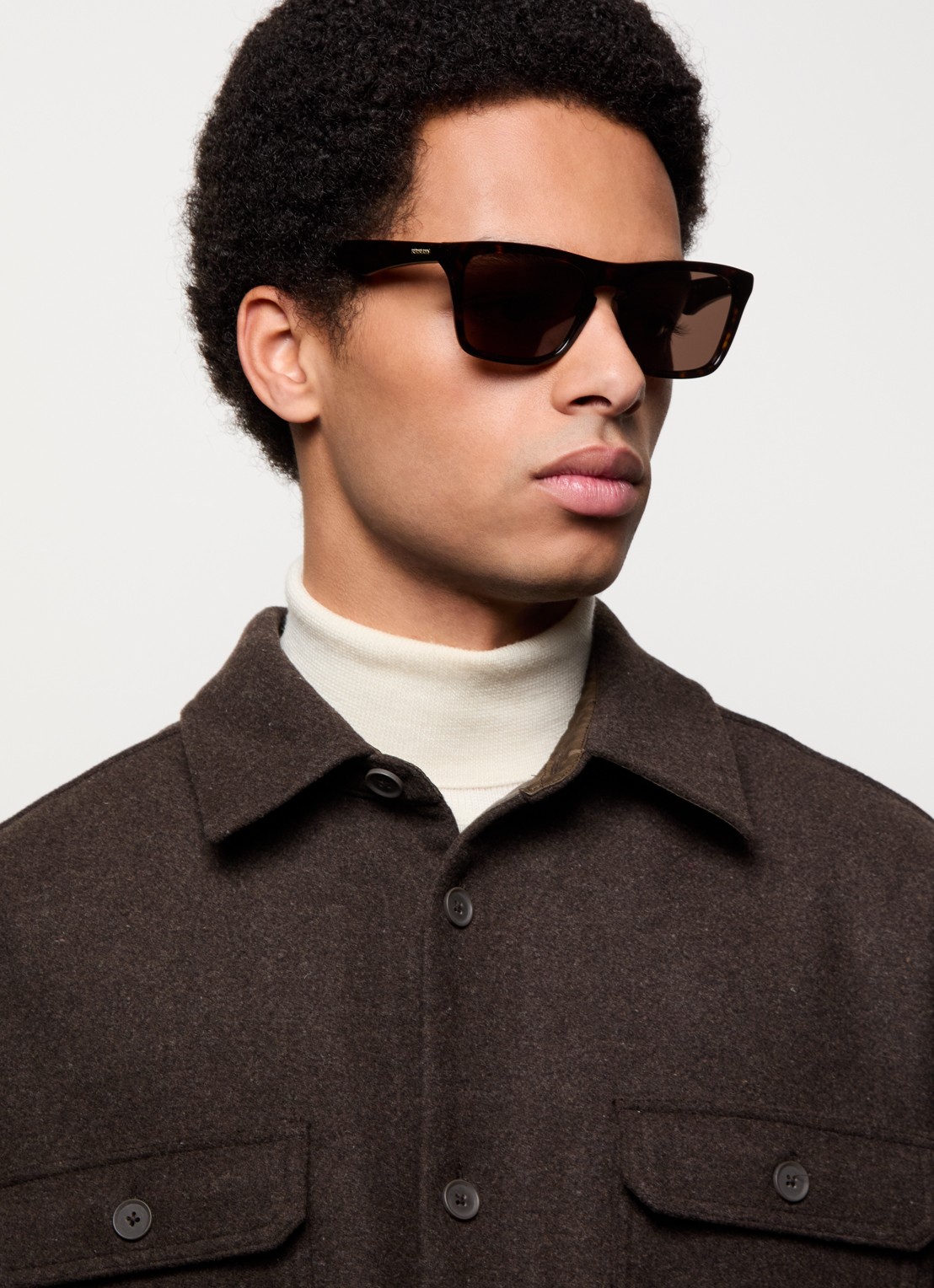 Burberry Wayfarer zonnebril BE4434 - voorkant 2 donkerbruin