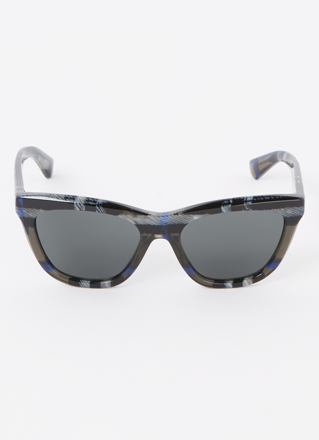 Burberry Wayfarer zonnebril BE4435 - detail antraciet