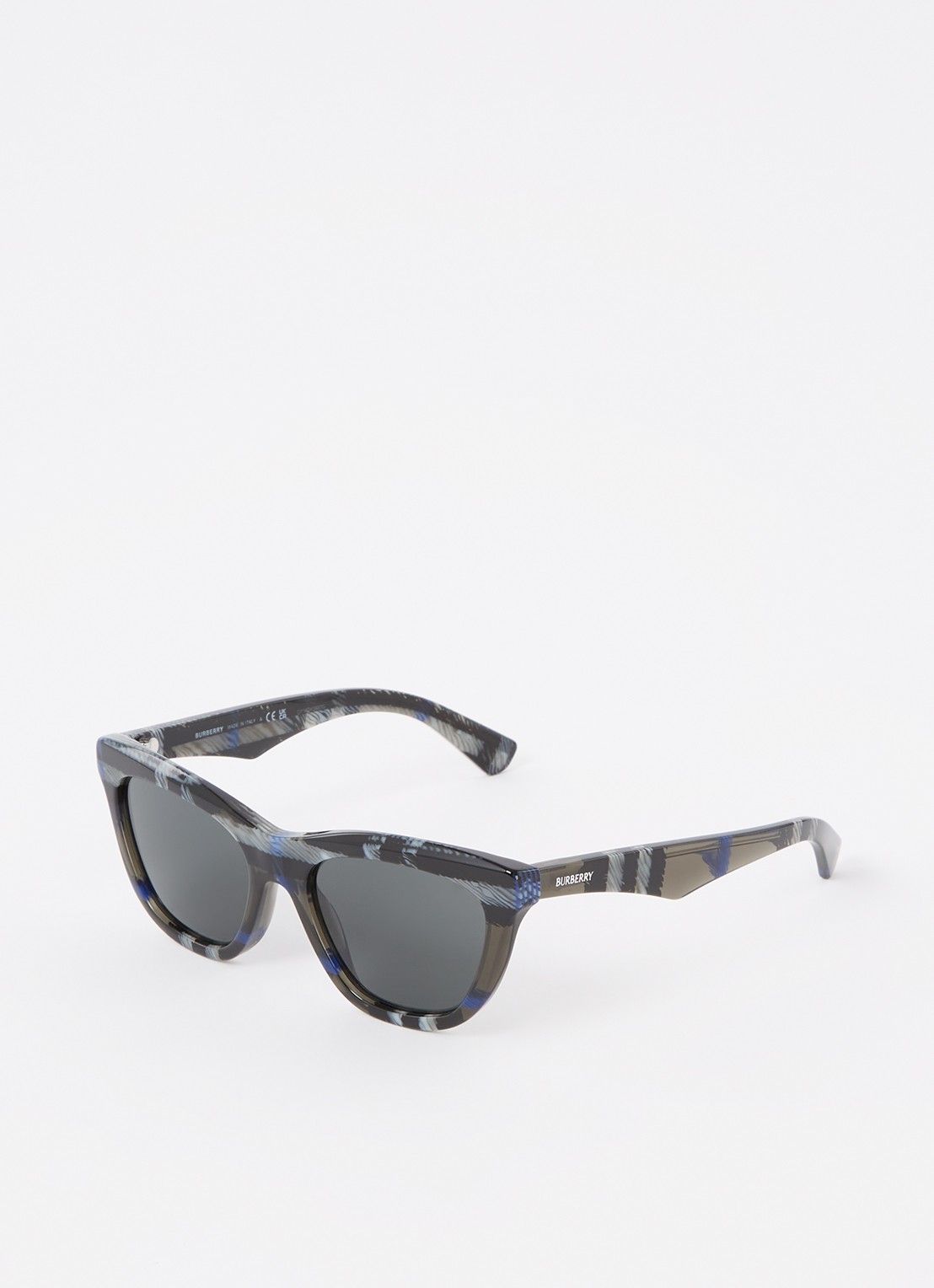 Burberry Wayfarer zonnebril BE4435 - voorkant 4 antraciet