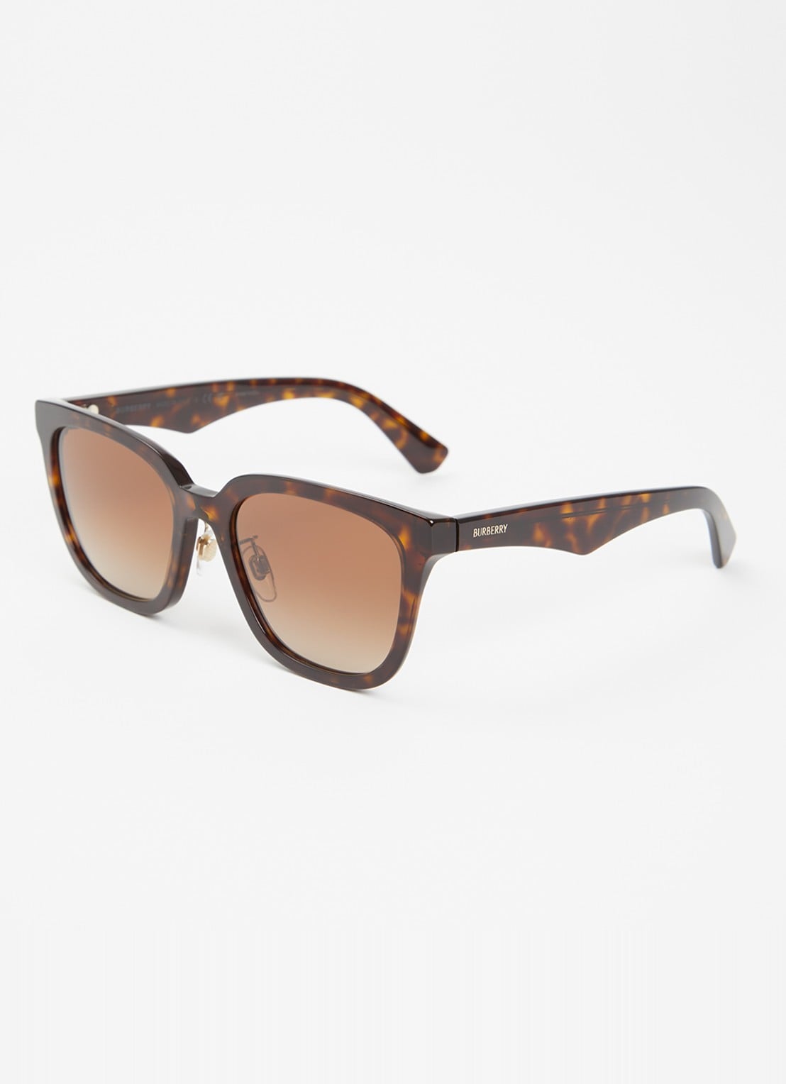 Burberry Wayfarer zonnebril BE4446D - voorkant 4 donkerbruin