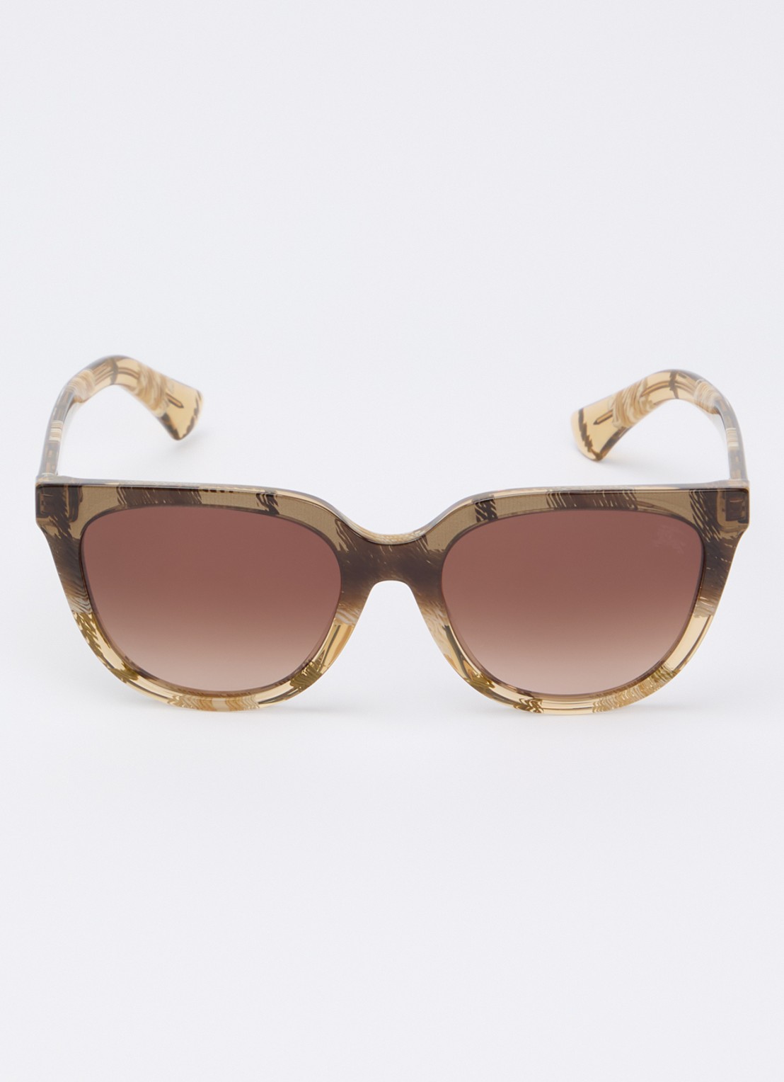 Burberry Wayfarer zonnebril BE4469 - detail mosterd
