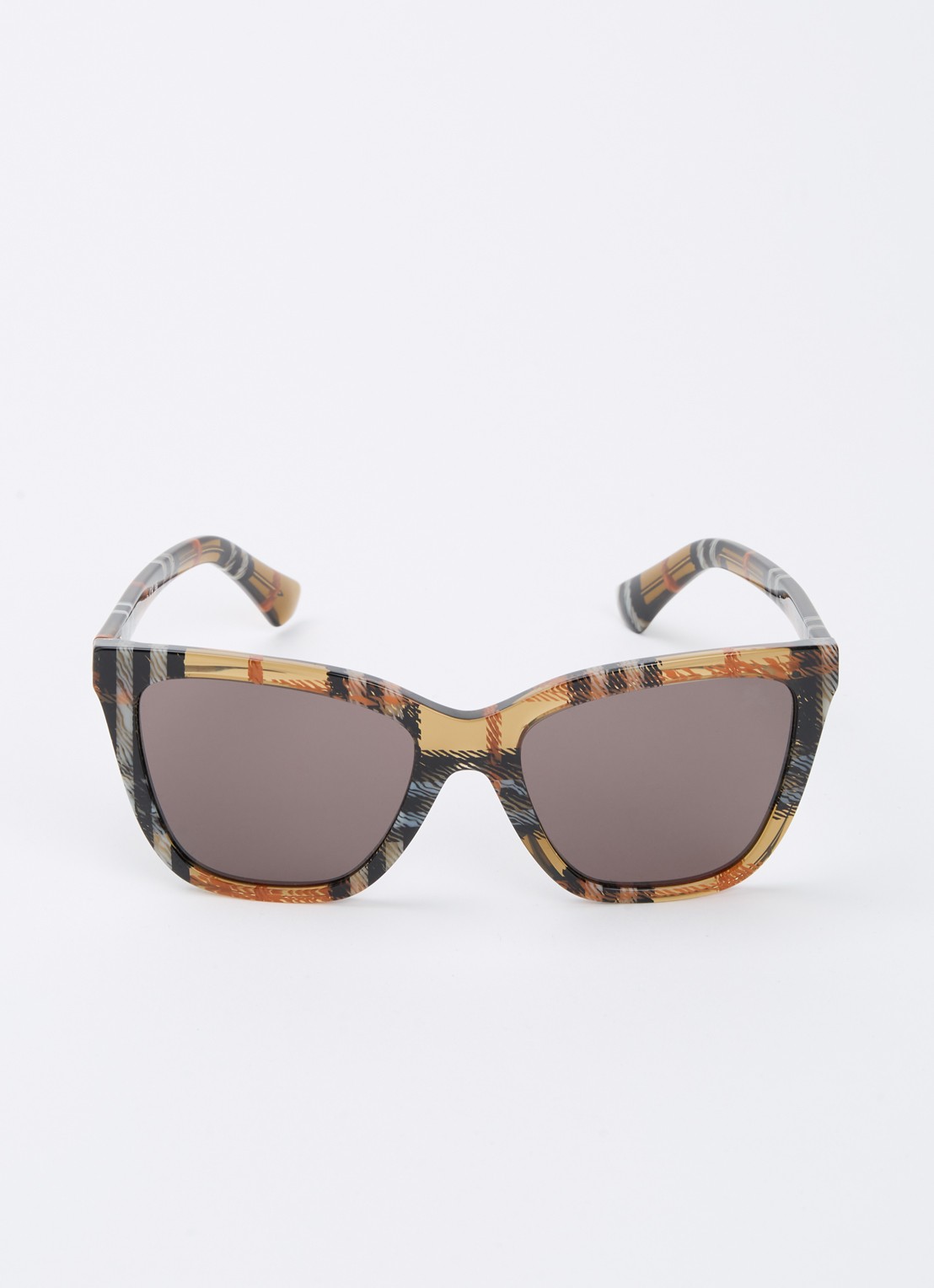 Burberry Wayfarer zonnebril BE4470 - detail bruin