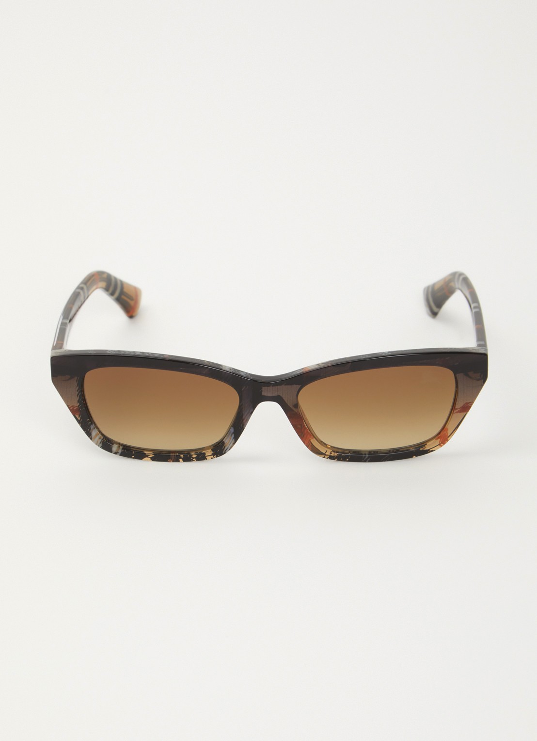 Burberry Wayfarer zonnebril BE4488 - detail bruin