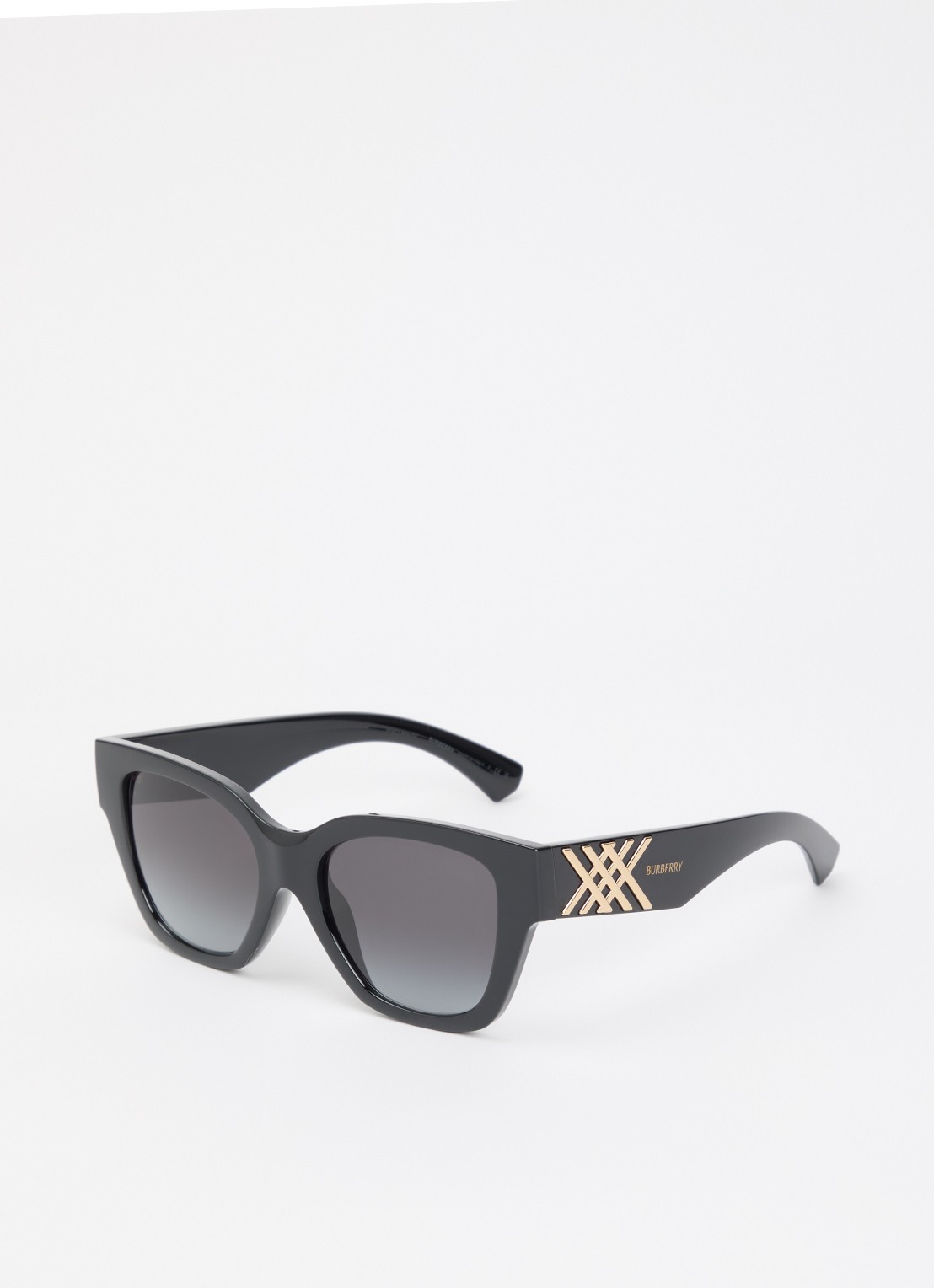Burberry Wayfarer zonnebril BE4489U - voorkant zwart