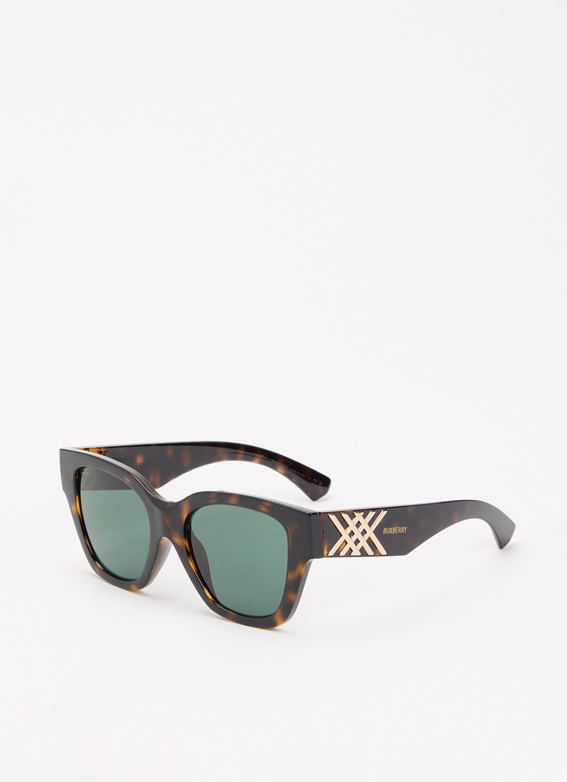 Burberry Wayfarer zonnebril BE4489U - voorkant donkerbruin