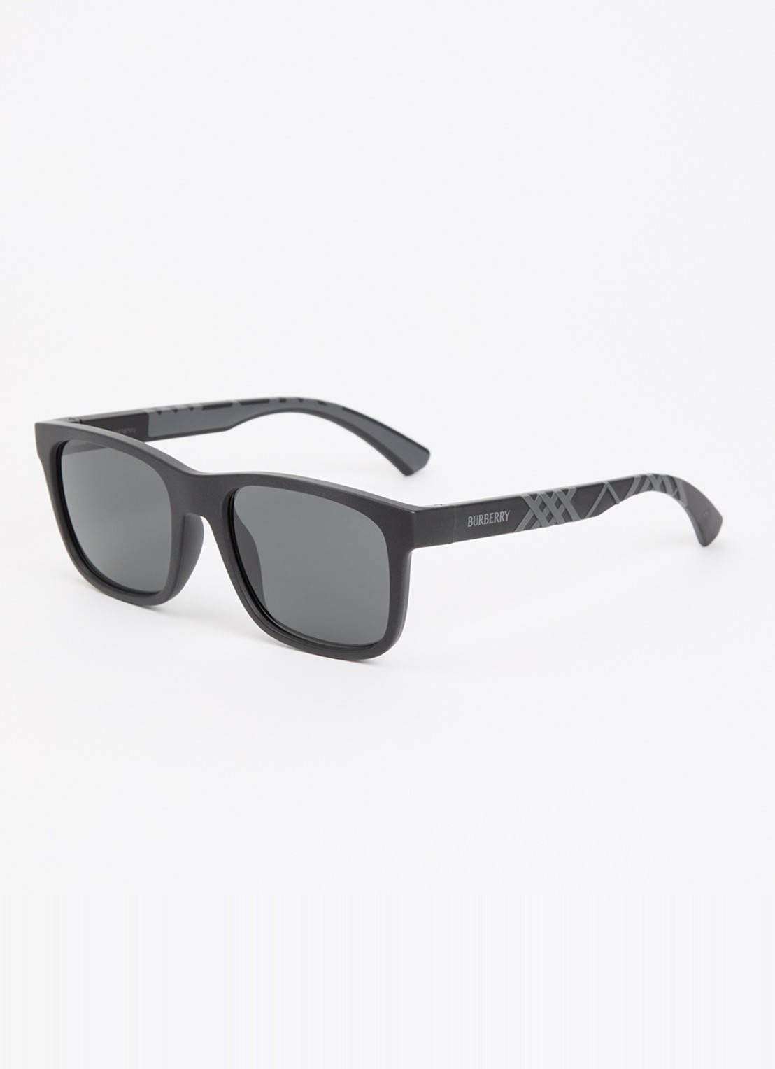 Burberry Wayfarer zonnebril BE4499U - voorkant zwart