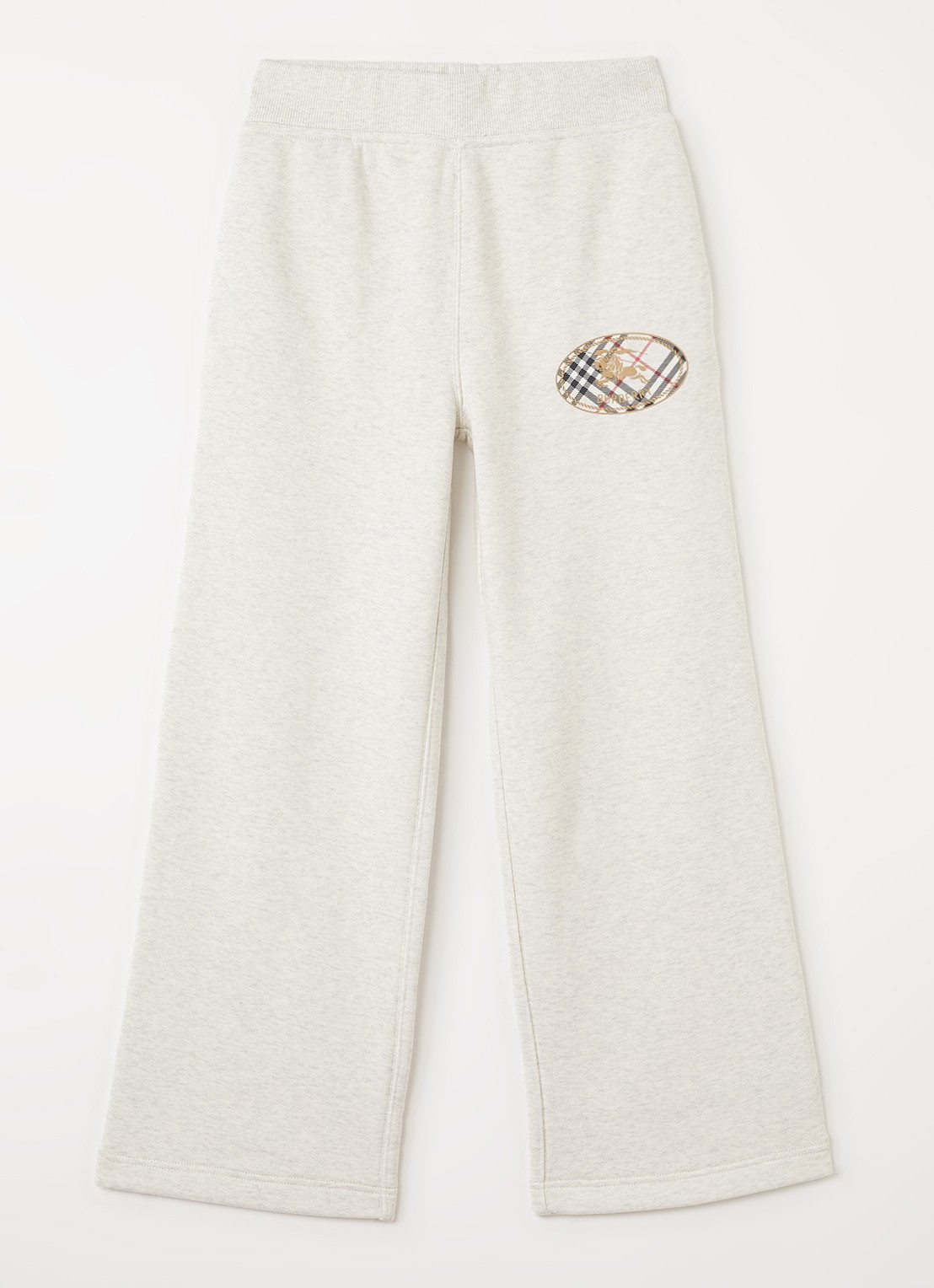 Burberry Wide fit joggingbroek met logo - voorkant wit