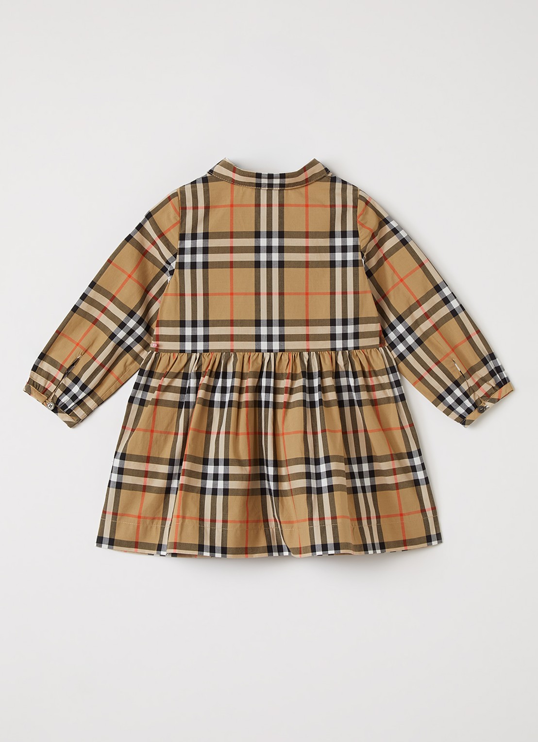 Burberry Winifred jurk met ruitdessin - voorkant 3 camel