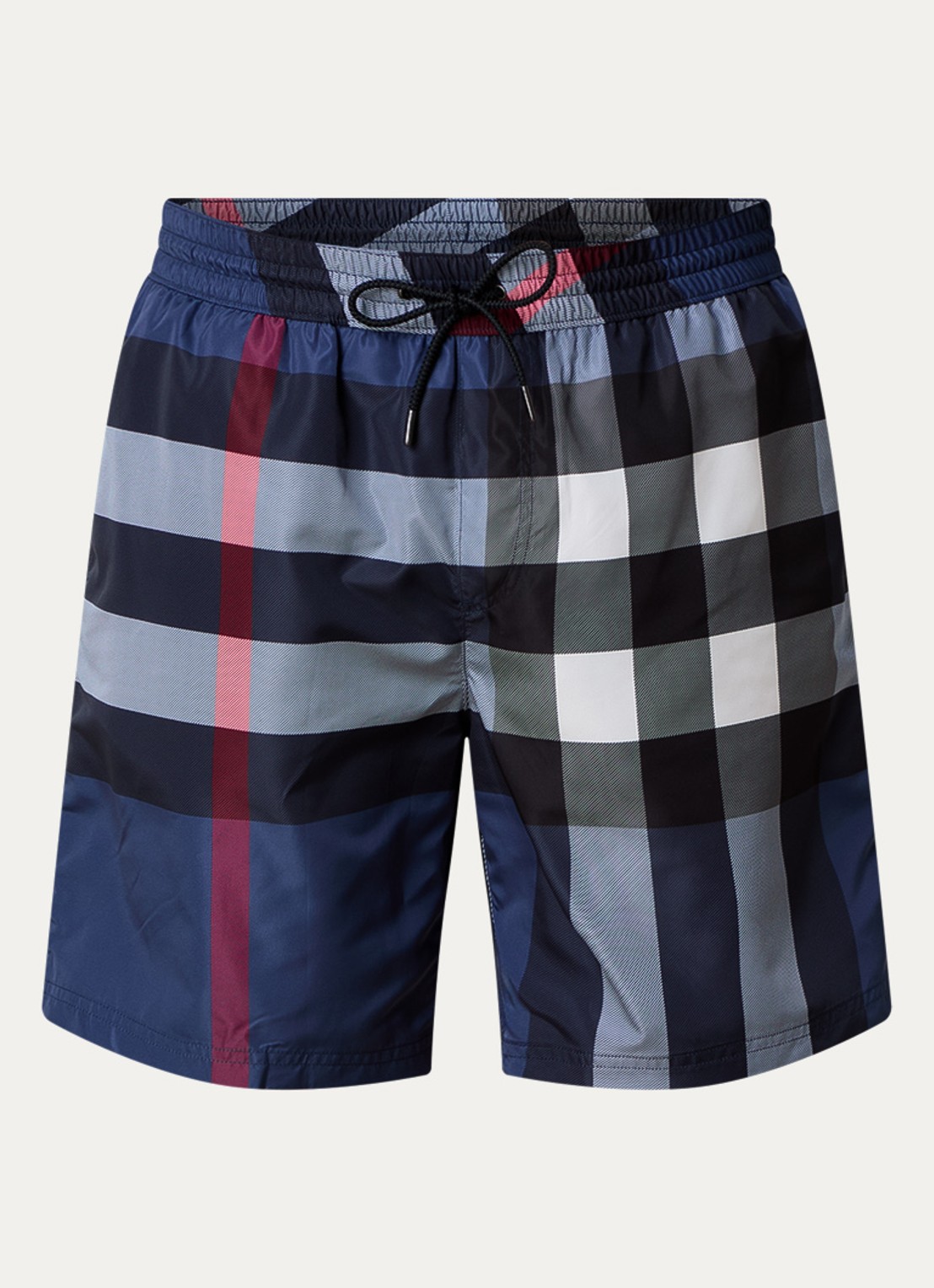 Burberry Zwemshorts met ruitdessin - voorkant 4 donkerblauw