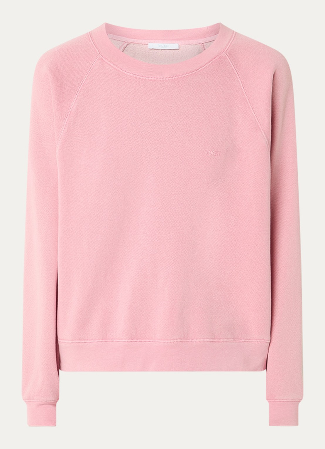 by-bar Carrie sweater met borduring - voorkant 2 roze