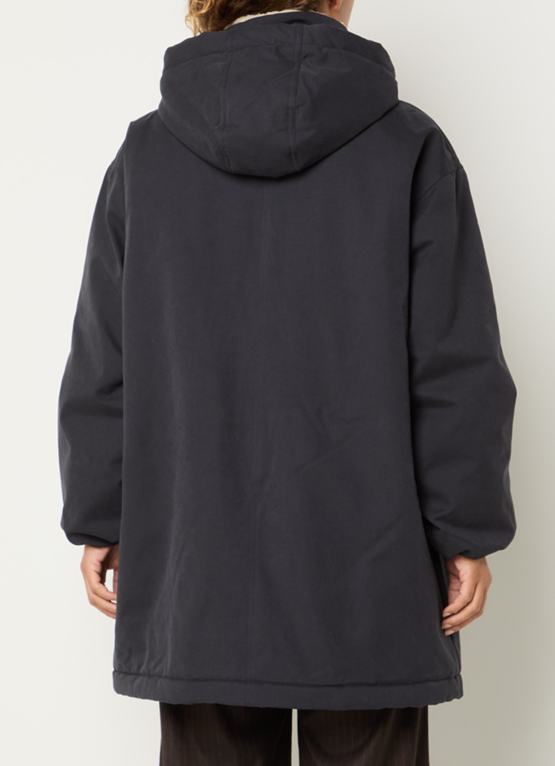 by-bar Dean parka met klepzakken - achterkant 2 zwart