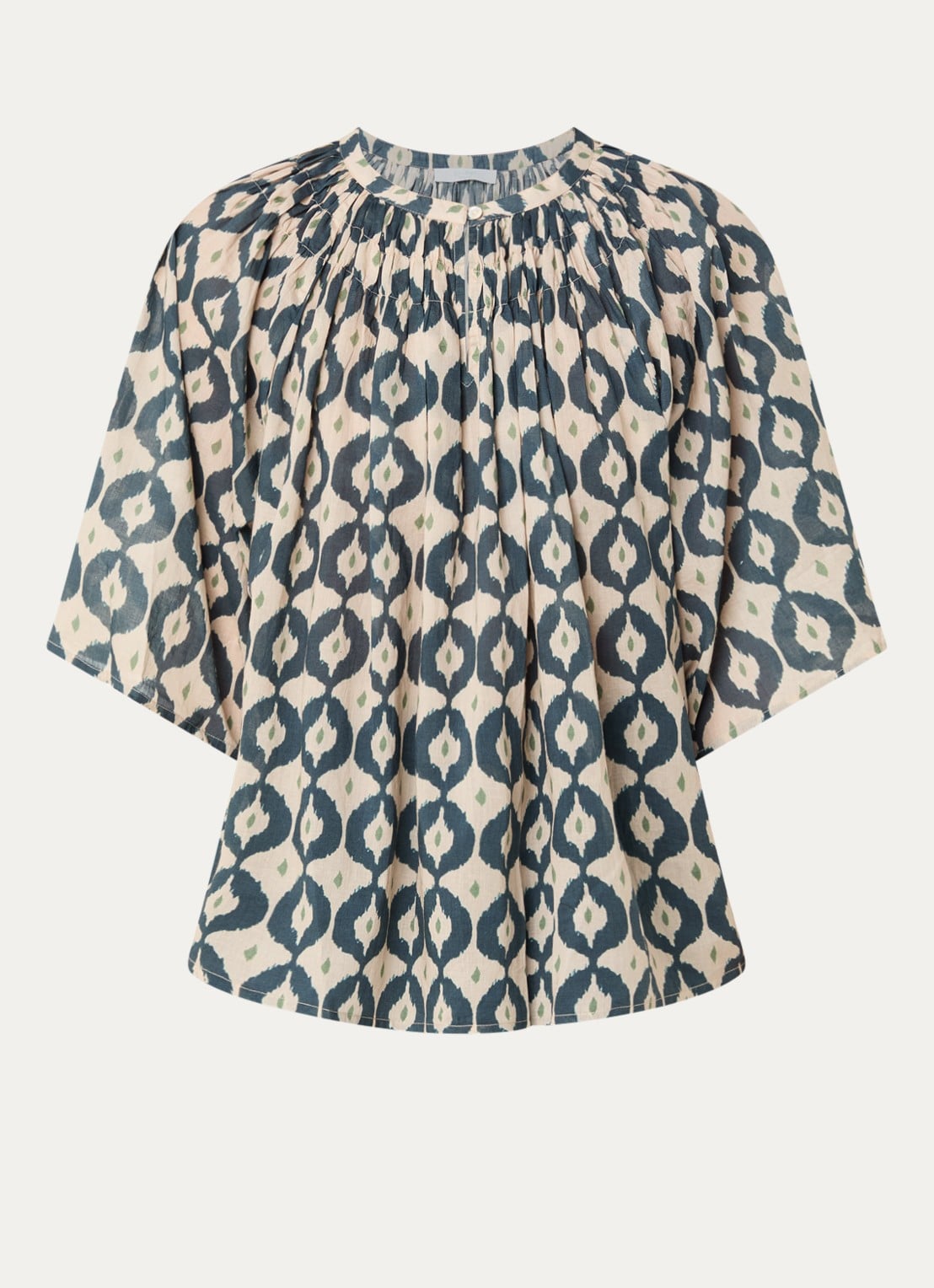 by-bar Este tuniek met print - voorkant 3 donkerbeige