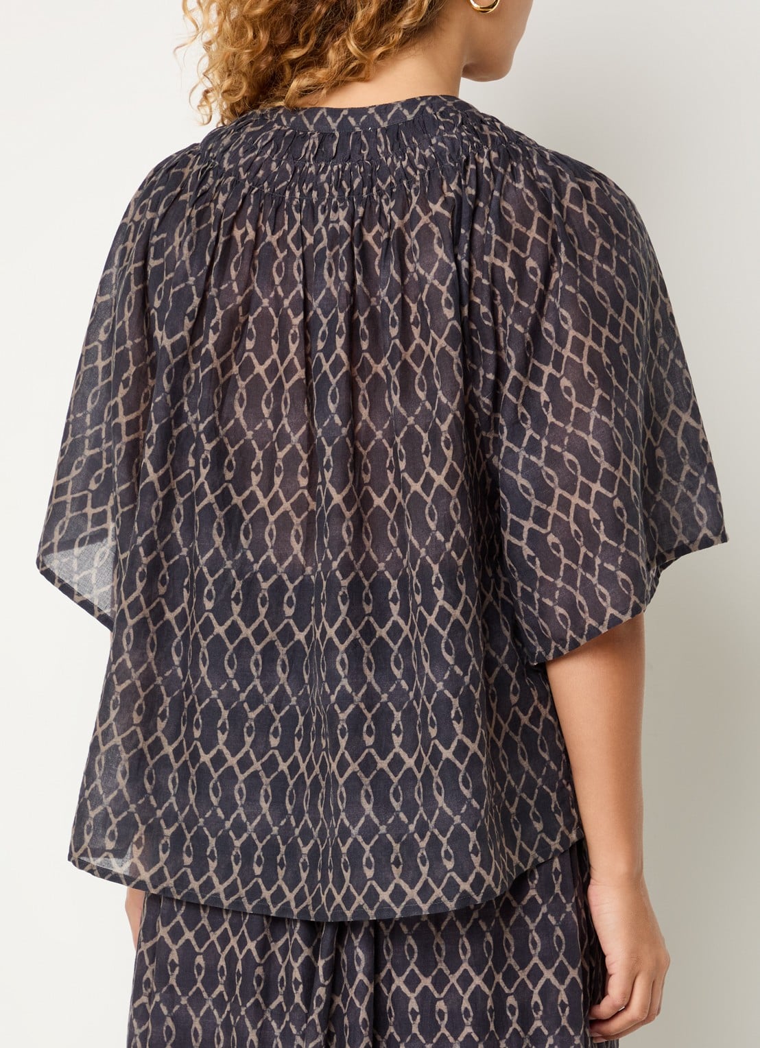 by-bar Este tuniek met print - achterkant 3 antraciet