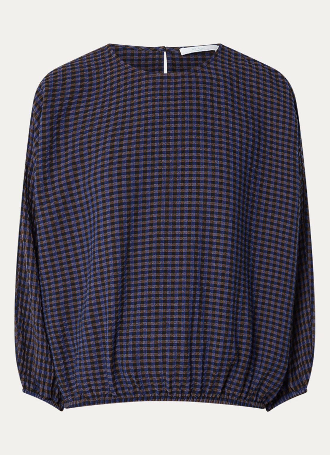 by-bar Gaya tuniek met ballonmouw - voorkant 3 royalblauw