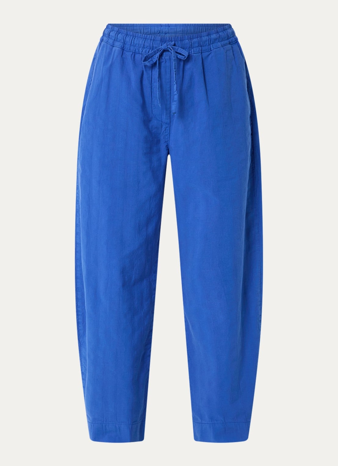 by-bar Jack high waist straight fit broek met steekzakken - voorkant kobaltblauw
