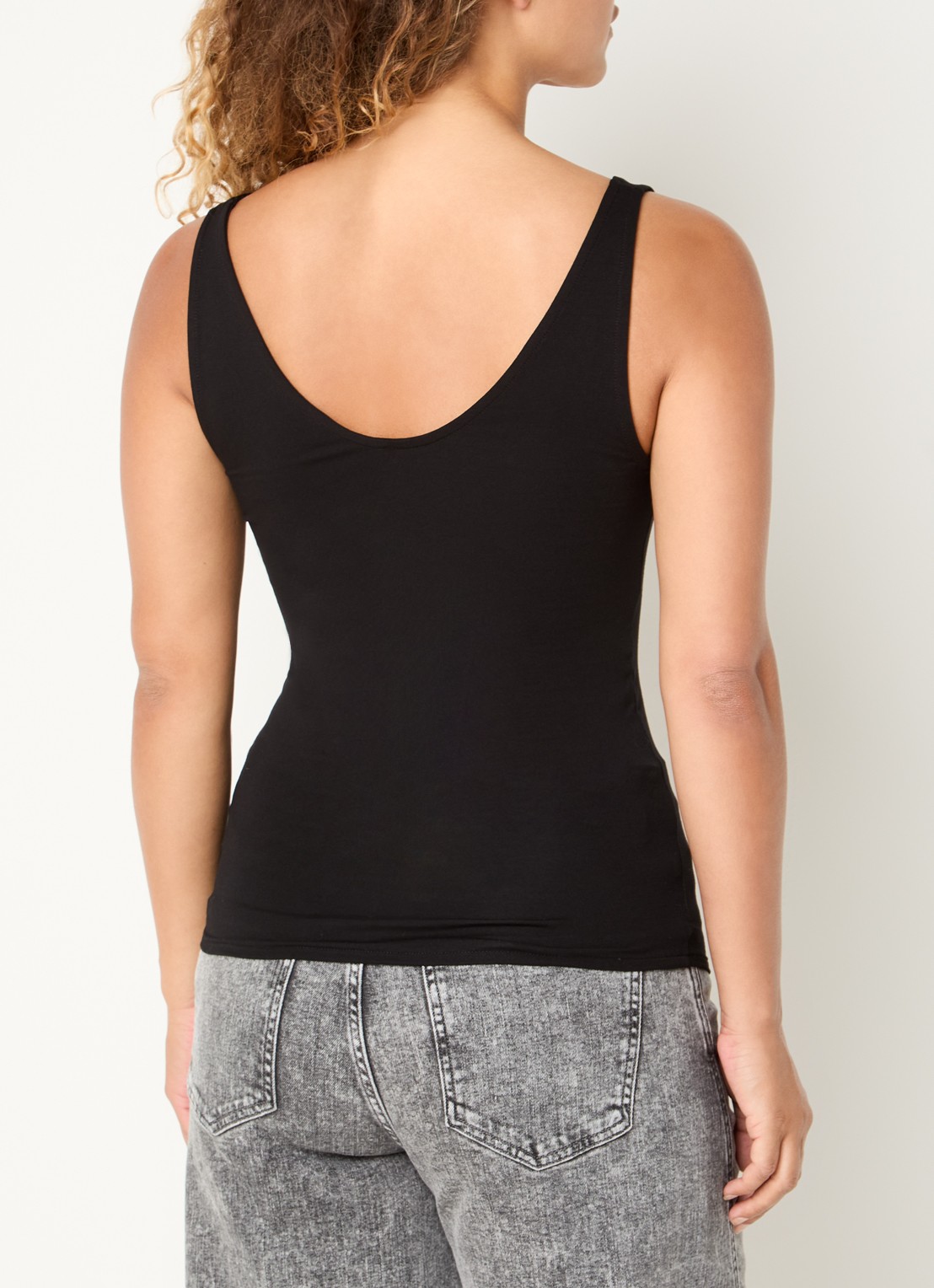 by-bar Lia tanktop met stretch - achterkant 4 zwart