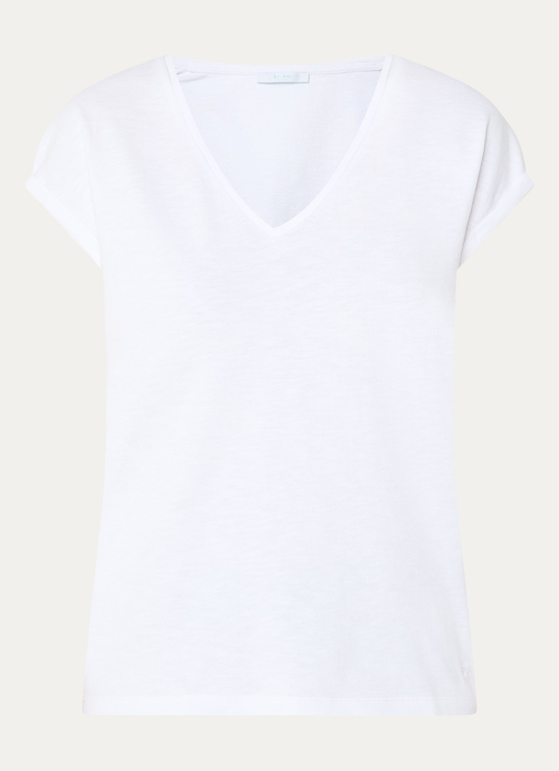 by-bar Momi T-shirt van  katoen - voorkant 3 wit