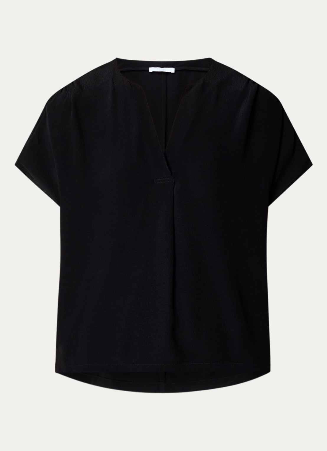 by-bar Moon tuniek met V-hals - voorkant 2 zwart