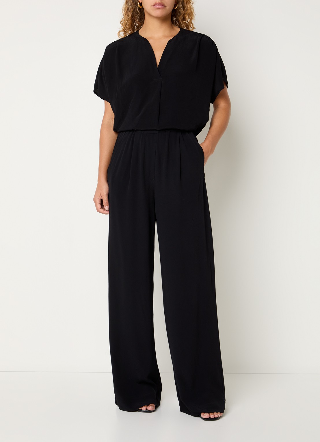 by-bar Moon tuniek met V-hals - voorkant 3 zwart