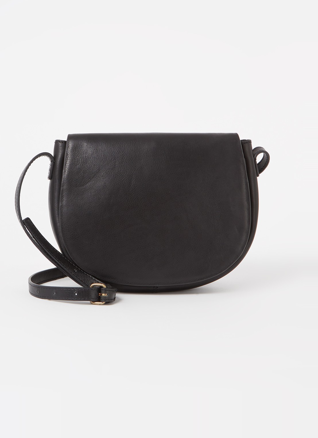 by-bar Paris crossbodytas van leer - voorkant 2 zwart