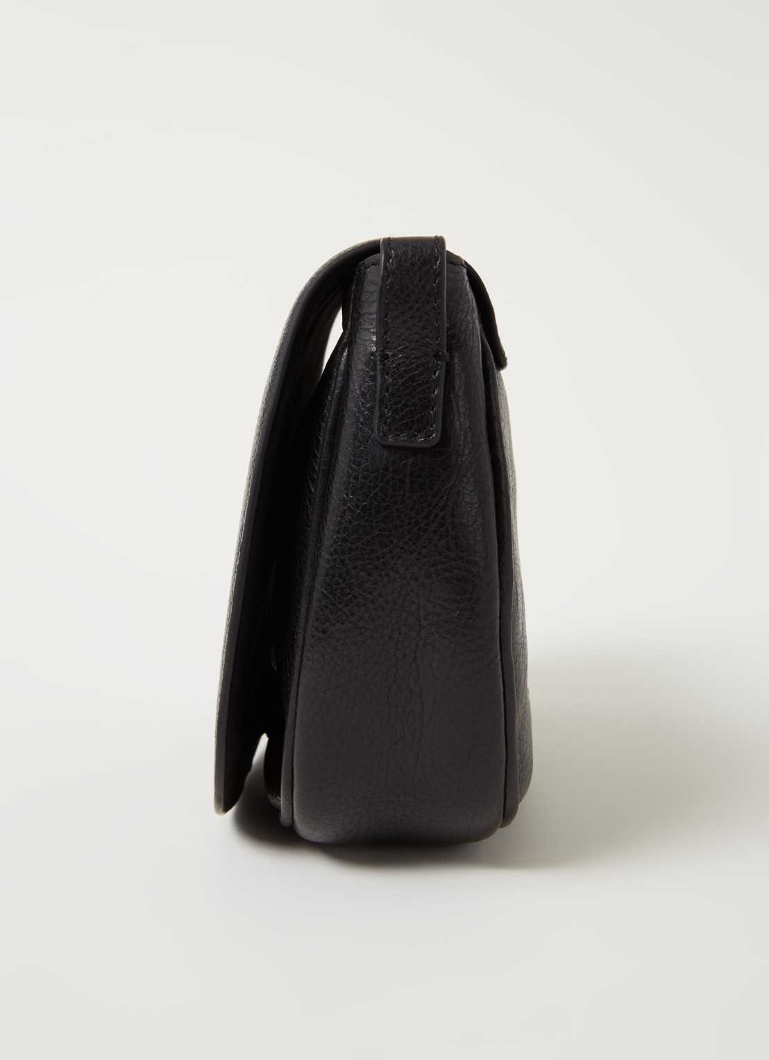 by-bar Paris crossbodytas van leer - detail 4 zwart