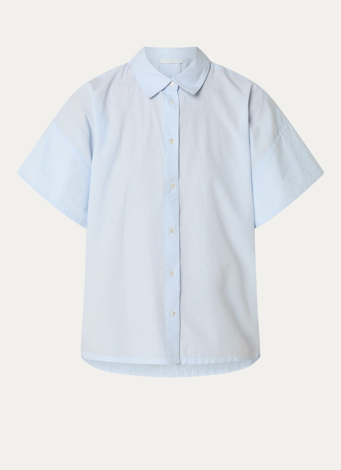 by-bar Pixie blouse met vlindermouw - voorkant 3 lichtblauw