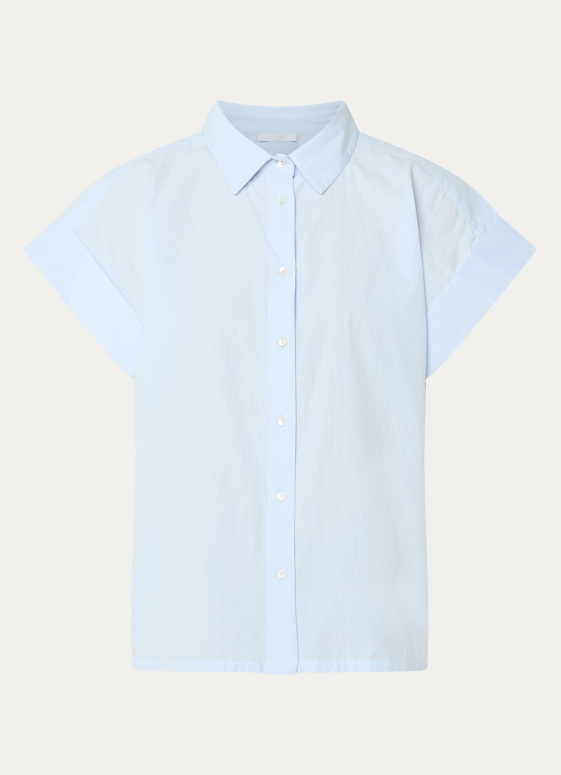 by-bar Pixy blouse met kraag - voorkant 2 lichtblauw