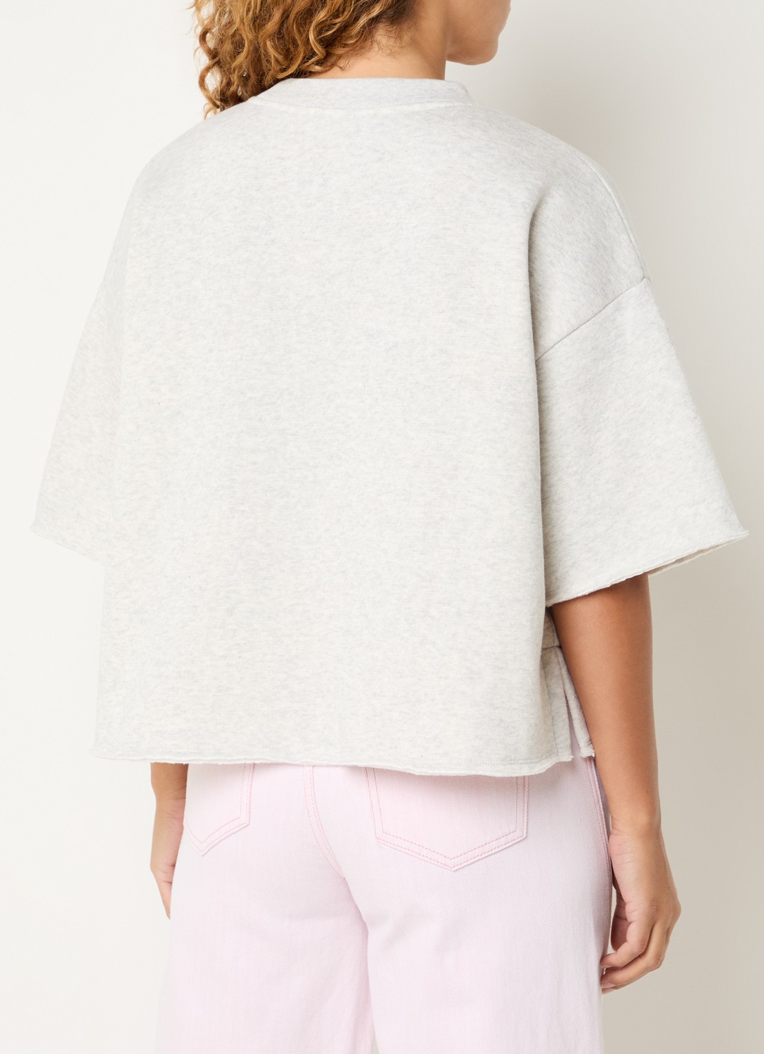 by-bar Willow T-shirt met borduring - achterkant 2 grijsmele