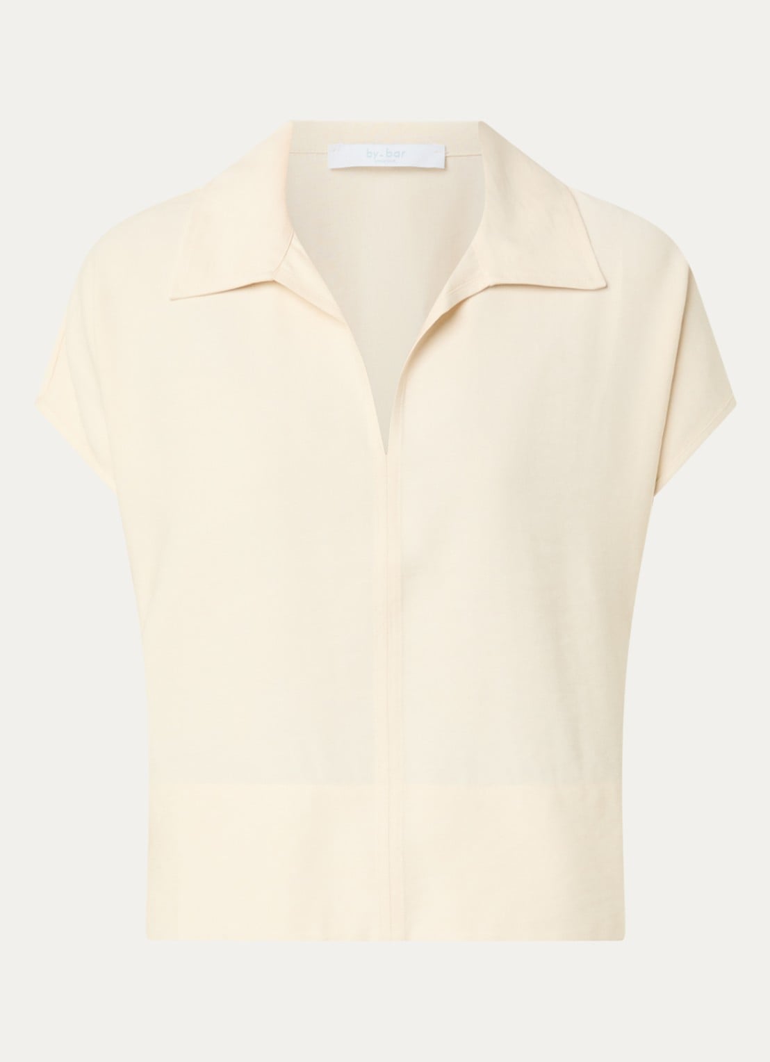 by-bar Zia tuniek met polokraag - voorkant 2 creme