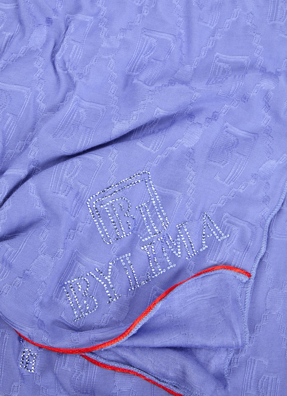 BYLIMA Enchanté sjaal met strass 200 x 75 cm  - detail lavendel / paars
