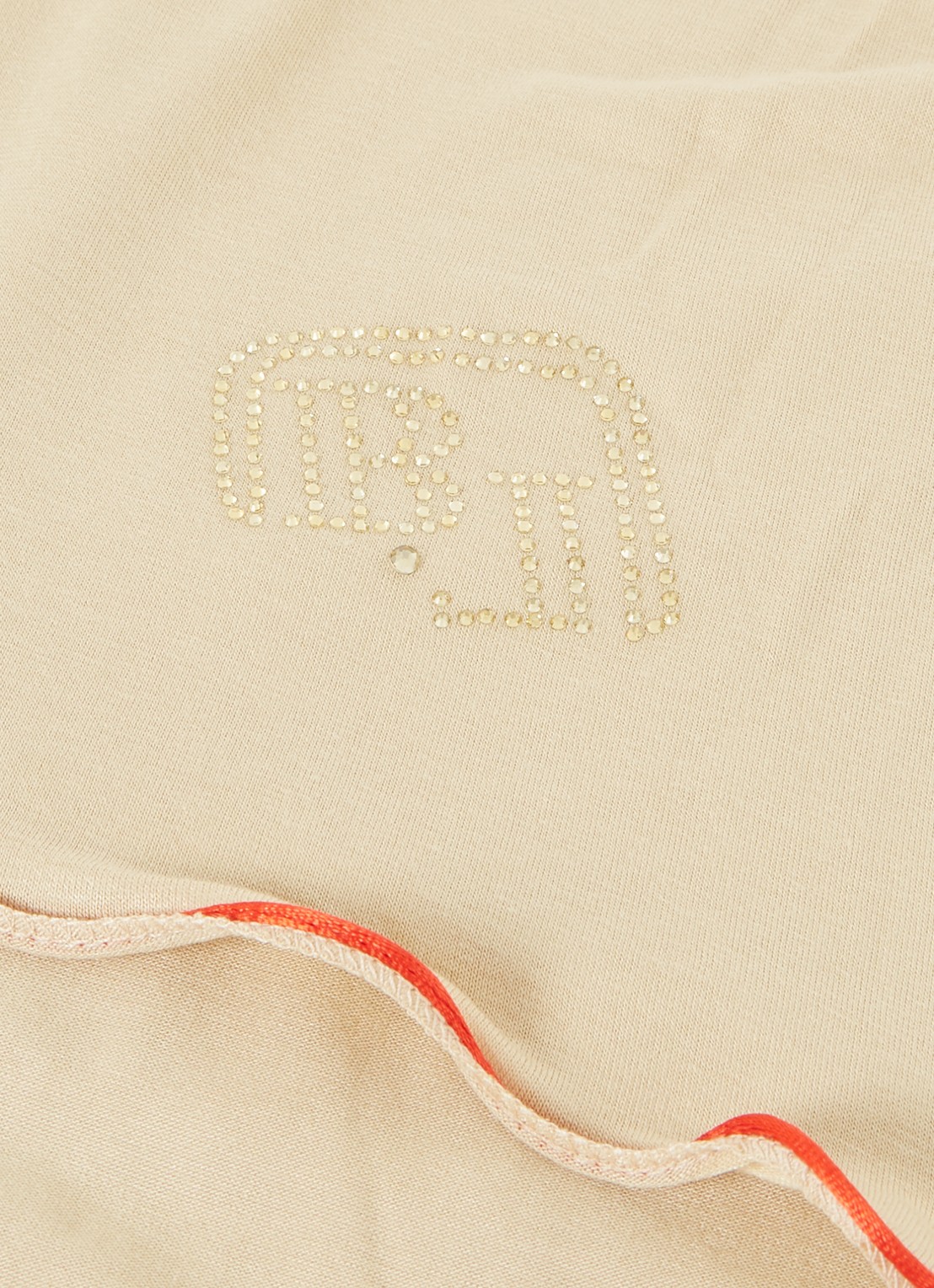 BYLIMA Initials sjaal met strass 180 x 75 cm - detail 3 ivoor