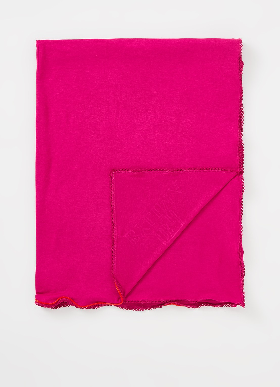 BYLIMA Minimal sjaal 200 x 75 cm - voorkant 2 fuchsia / fucshia