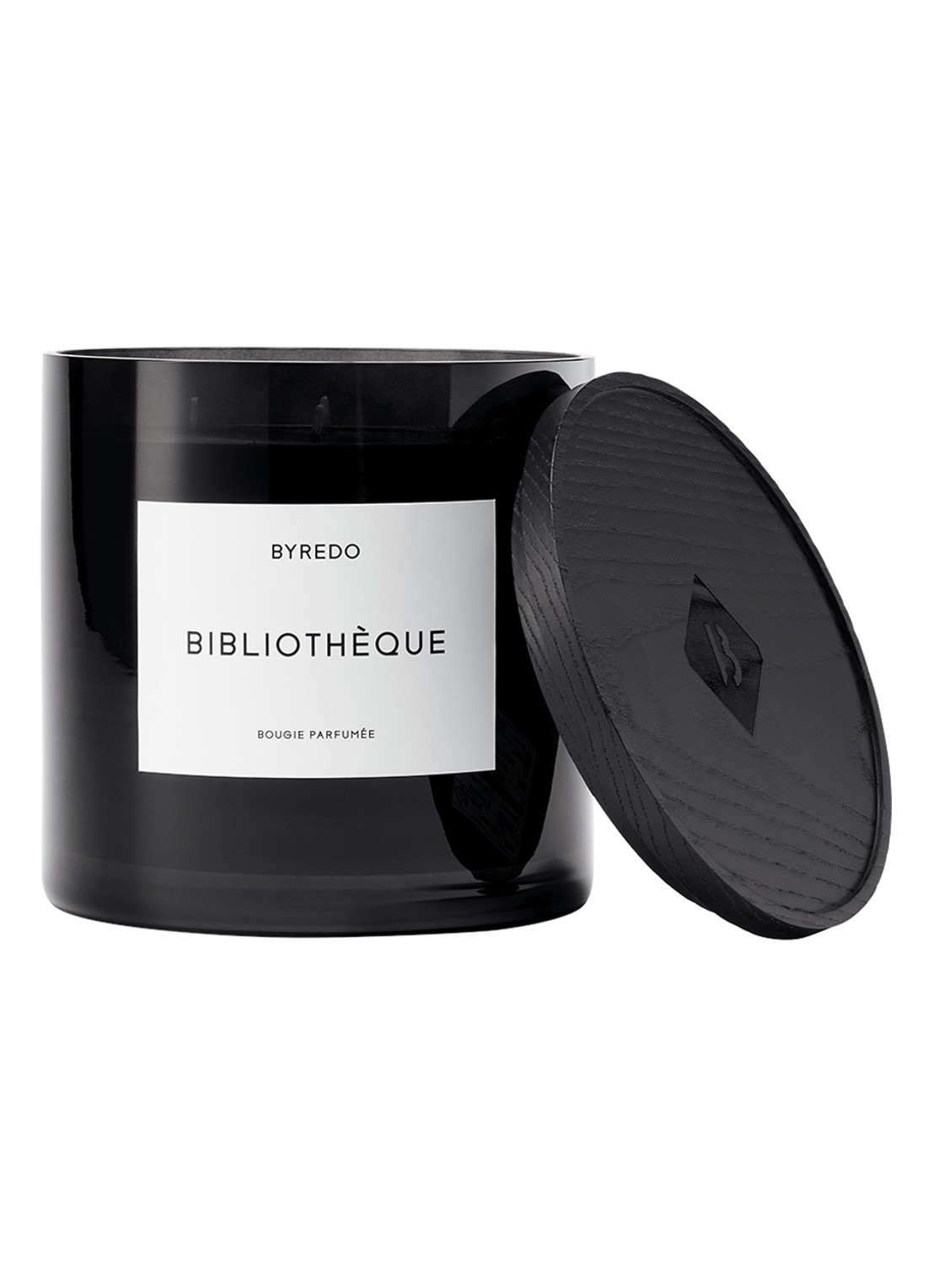Byredo Bibliotheque Candle - geurkaars 1500 gram - voorkant 3 beige