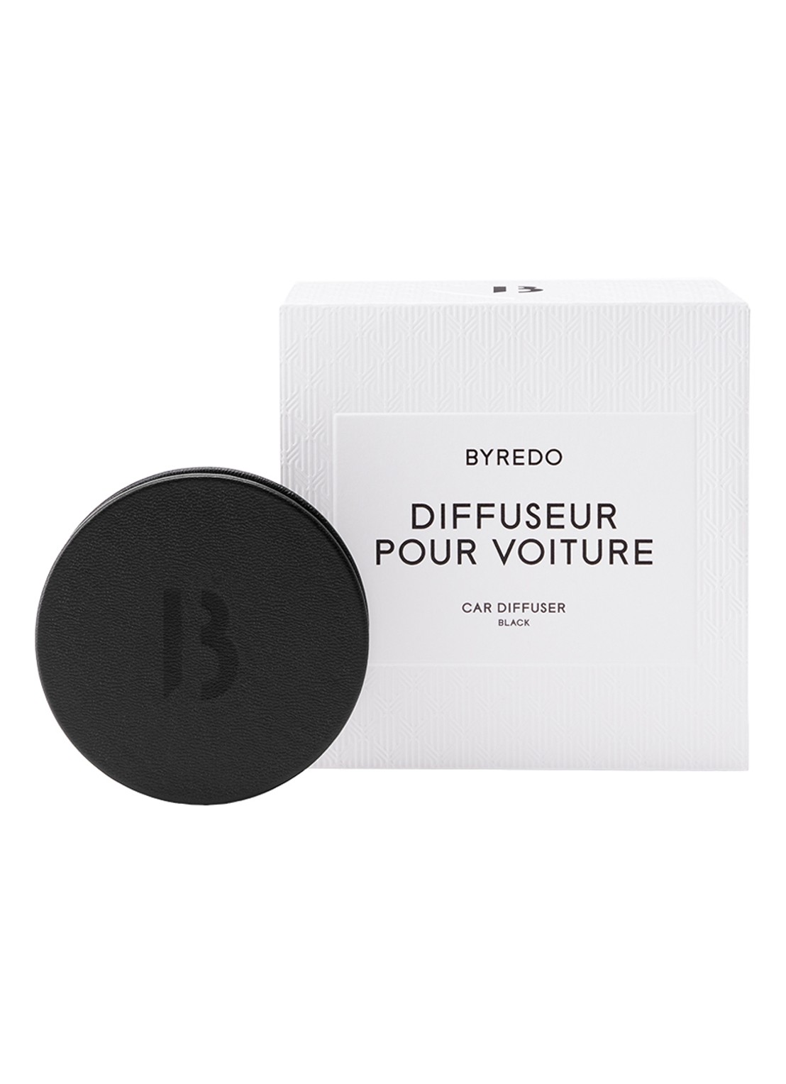Byredo Car Diffuser Leather Case - autoparfum - voorkant 3 black
