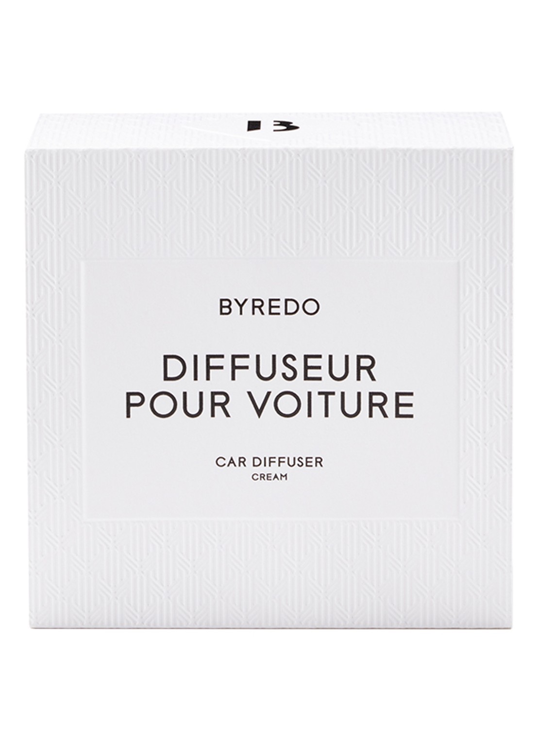 Byredo Car Diffuser Leather Case - autoparfum - voorkant 4 cream