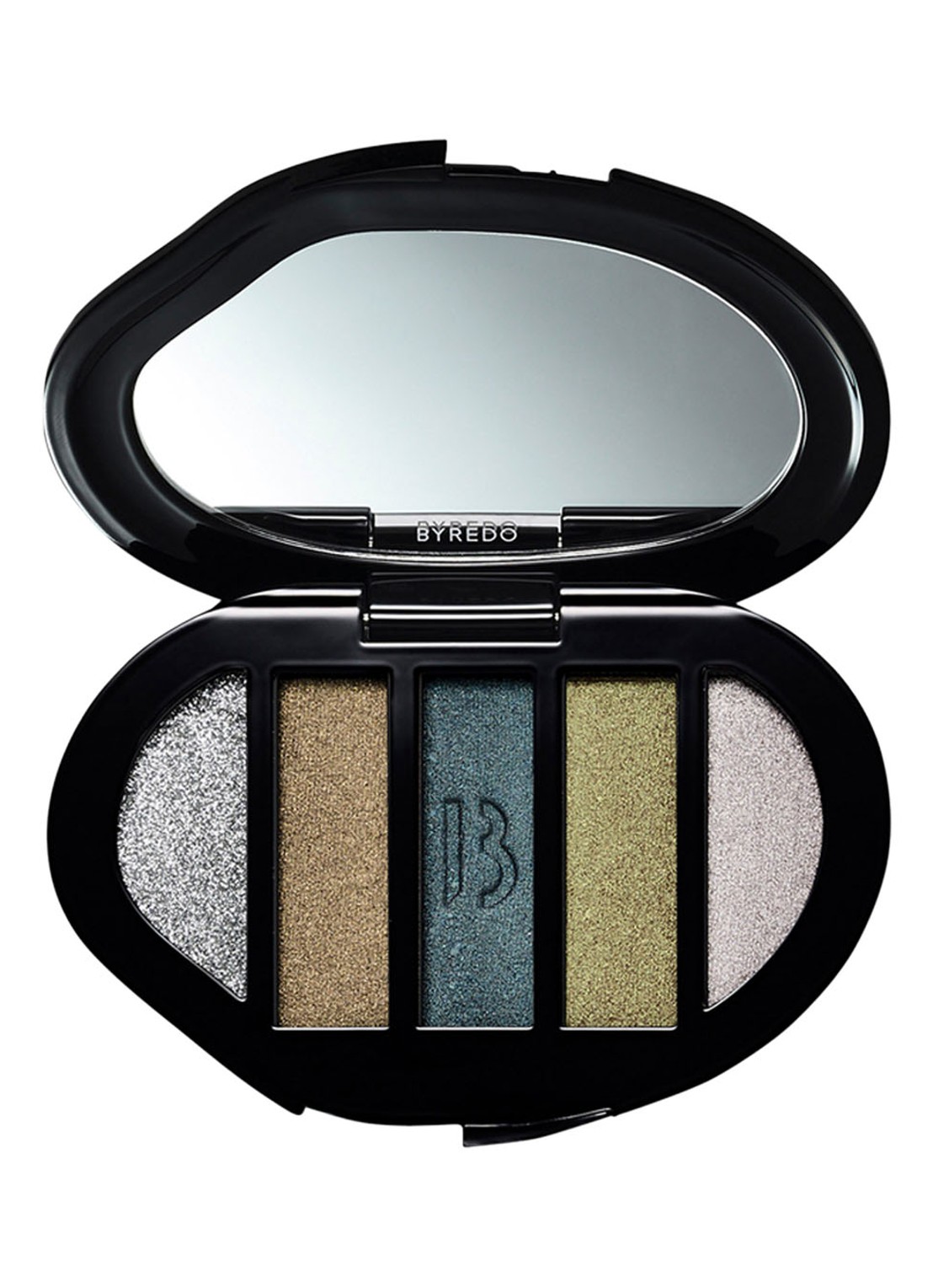 Byredo Eyeshadow 5 colours - oogschaduw palette - voorkant 2 metal boots in the snow