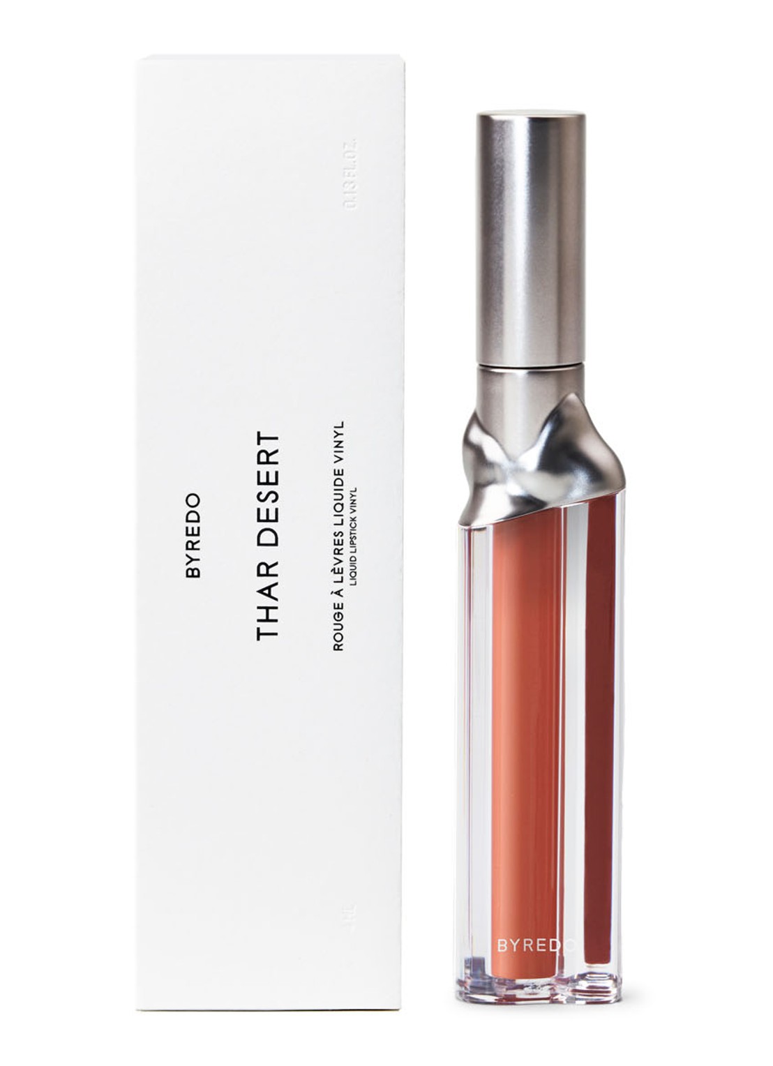 Byredo Liquid Lipstick Vinyl - vloeibare lipstick - voorkant 2 thar desert 255