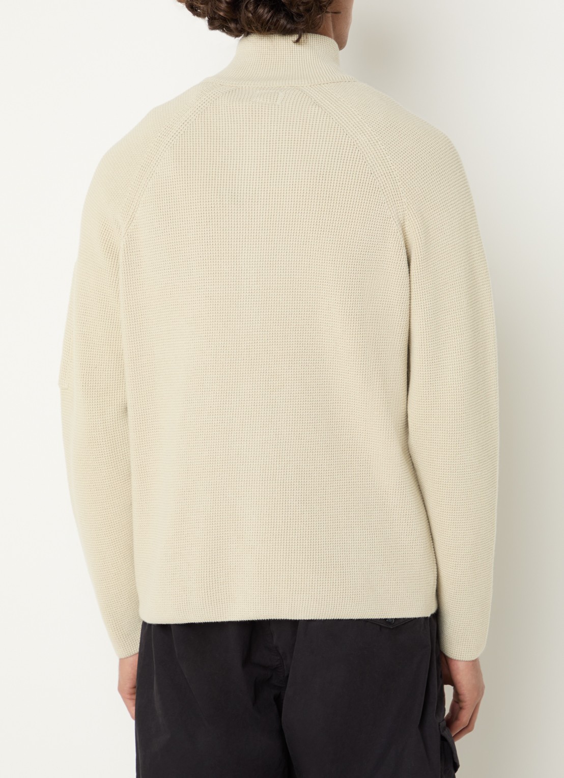 C.P. Company Grofgebreid vest met opstaande kraag - achterkant 4 beige