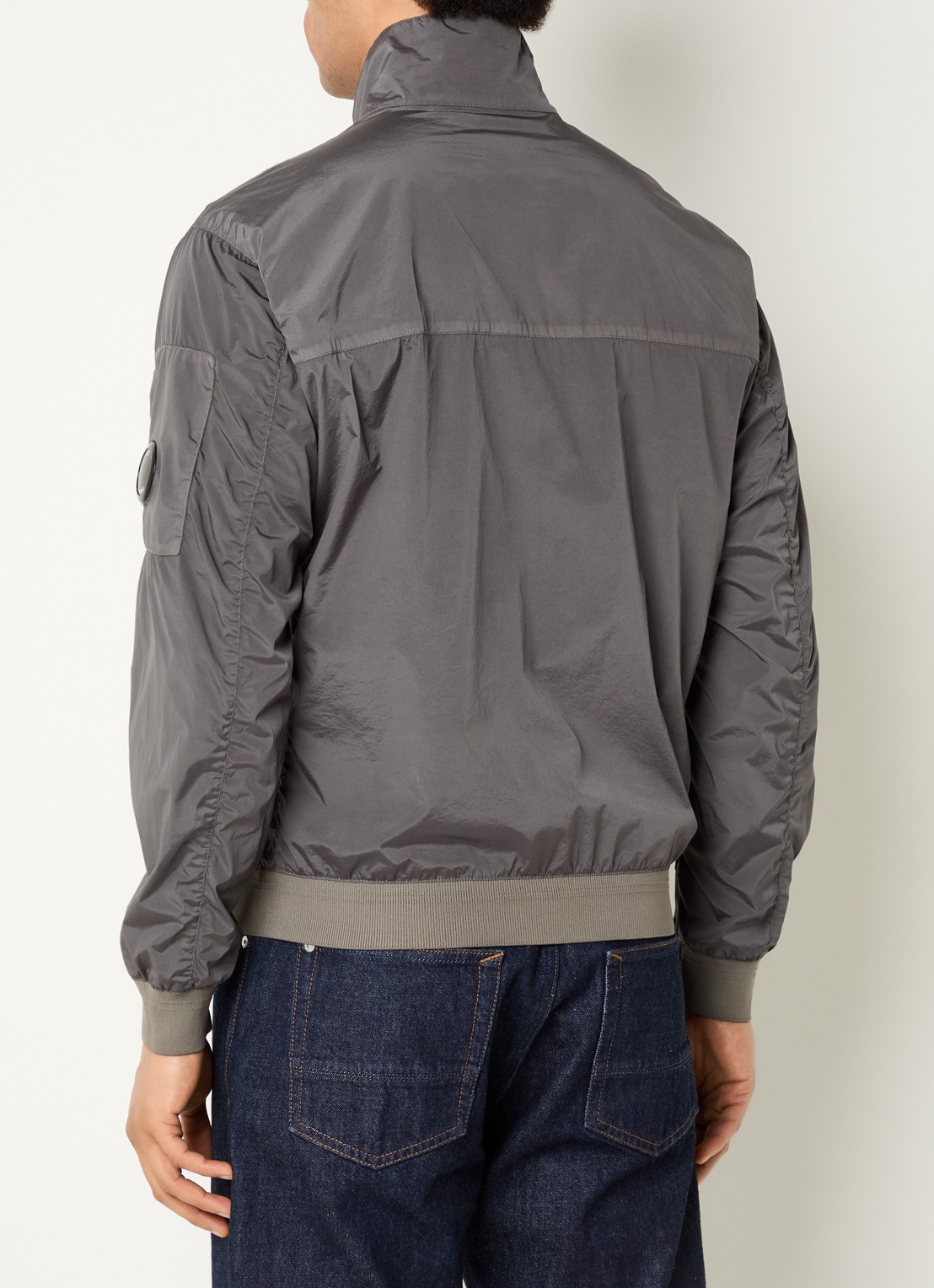 C.P. Company Jack met logo en ritszakken - achterkant grijs