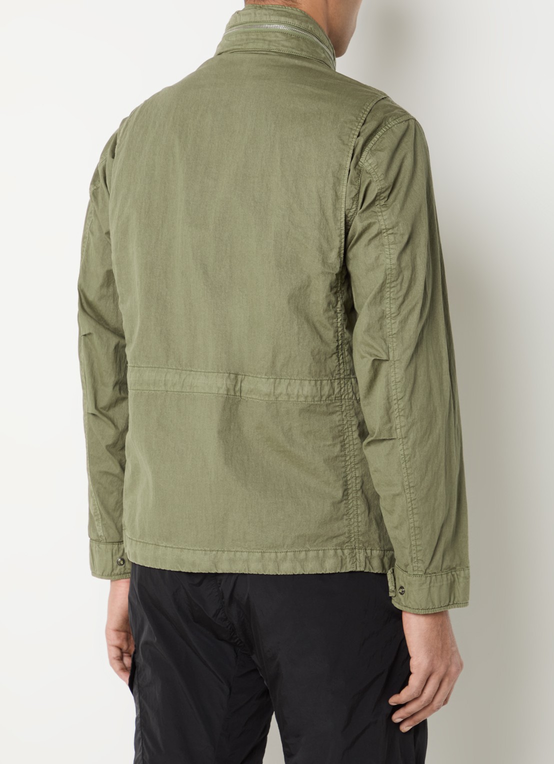 C.P. Company Jack met opgestikte zakken en logo - achterkant khaki