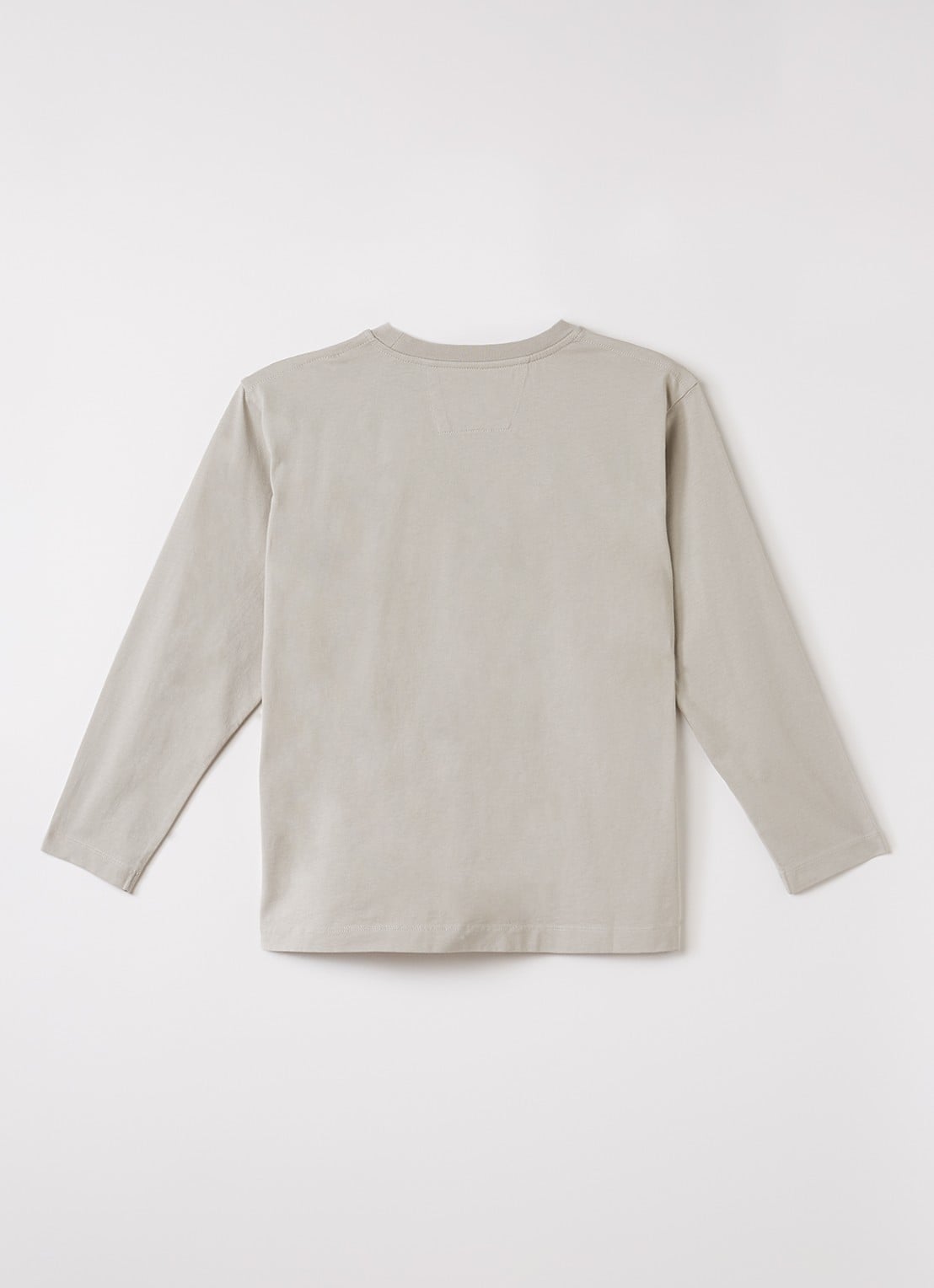 C.P. Company Longsleeve met logo - voorkant 2 lichtgrijs